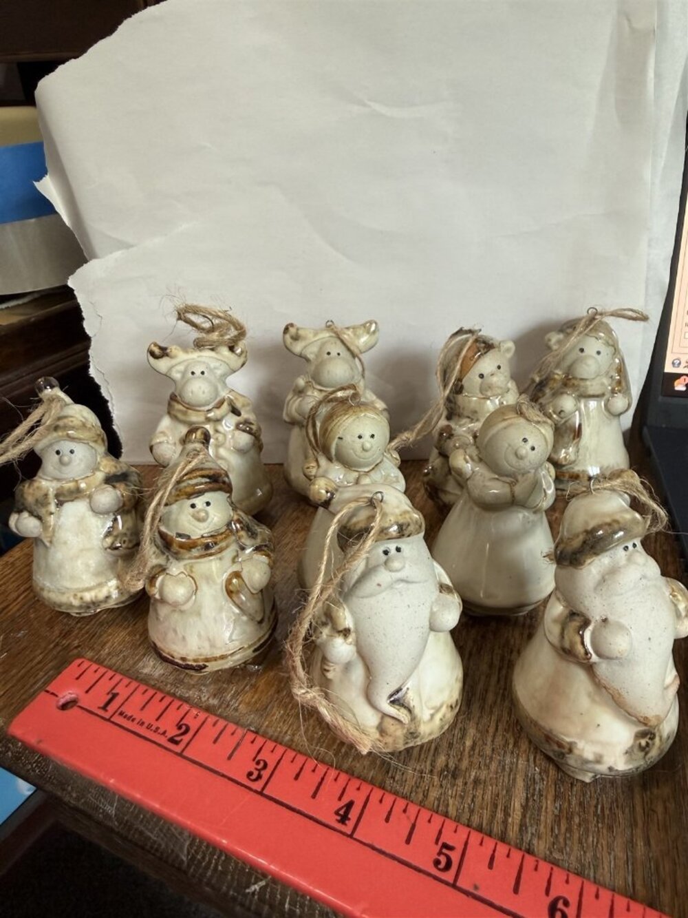 Kirklands Potters Garden Holiday Ornaments Set Of 10 Rustic Christmas Decor